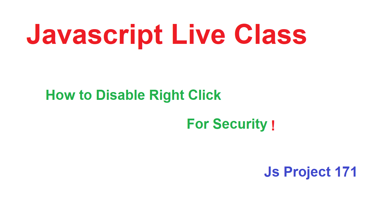 Mastering Website Protection: Disabling Right Click Using JavaScript